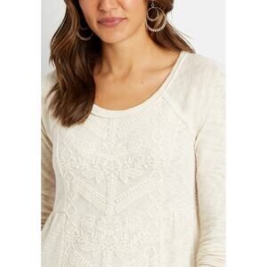 Maurice’s Ivory Lace Boho Top